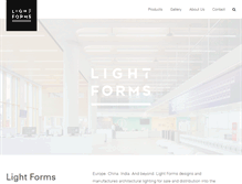 Tablet Screenshot of lightforms.com